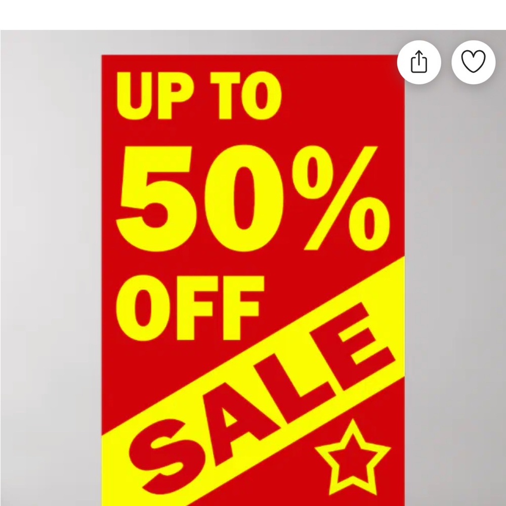 Red and Yellow Sale Poster